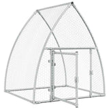vidaXL Chicken Coop 100x105x120 cm Galvanized Steel Silver