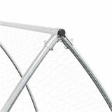 vidaXL Chicken Coop 100x105x120 cm Galvanized Steel Silver