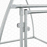 vidaXL Chicken Coop 100x105x120 cm Galvanized Steel Silver