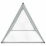 vidaXL Kippenhok 200x105x91 cm gegalvaniseerd staal zilverkleurig