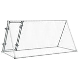 vidaXL Kippenhok 200x105x91 cm gegalvaniseerd staal zilverkleurig