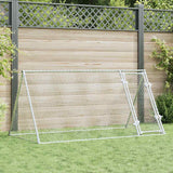 vidaXL Kippenhok 200x105x91 cm gegalvaniseerd staal zilverkleurig