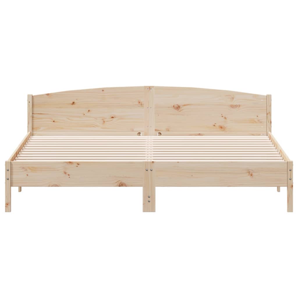 vidaXL Bedframe zonder matras massief grenenhout 200x200 cm