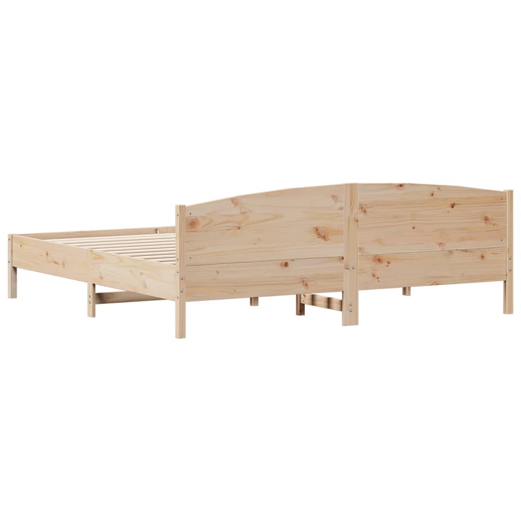 vidaXL Bedframe zonder matras massief grenenhout 200x200 cm