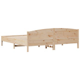 vidaXL Bedframe zonder matras massief grenenhout 200x200 cm