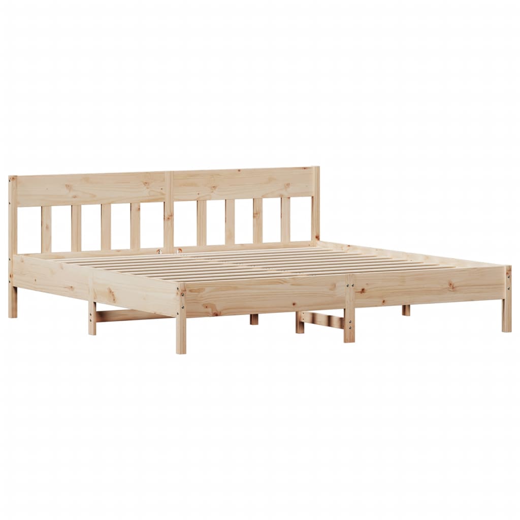 vidaXL Bedframe zonder matras massief grenenhout 200x200 cm