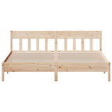 vidaXL Bedframe zonder matras massief grenenhout 200x200 cm