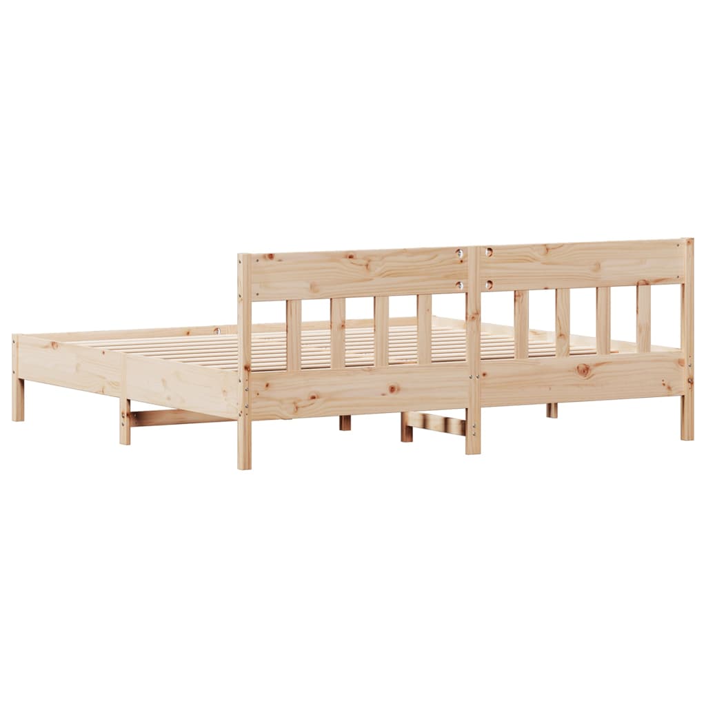 vidaXL Bedframe zonder matras massief grenenhout 200x200 cm