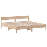 vidaXL Bedframe zonder matras massief grenenhout 200x200 cm