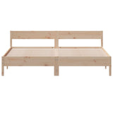 vidaXL Bedframe zonder matras massief grenenhout 200x200 cm