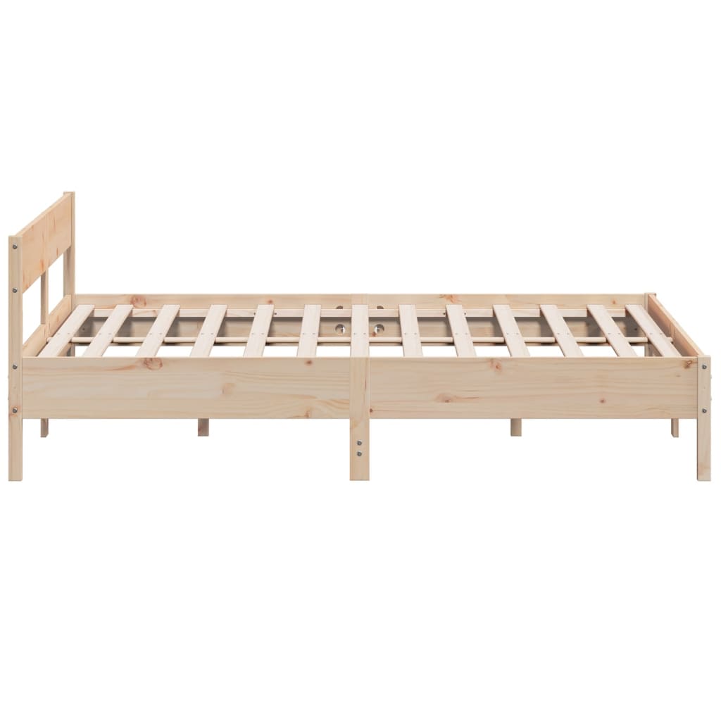 vidaXL Bedframe zonder matras massief grenenhout 200x200 cm