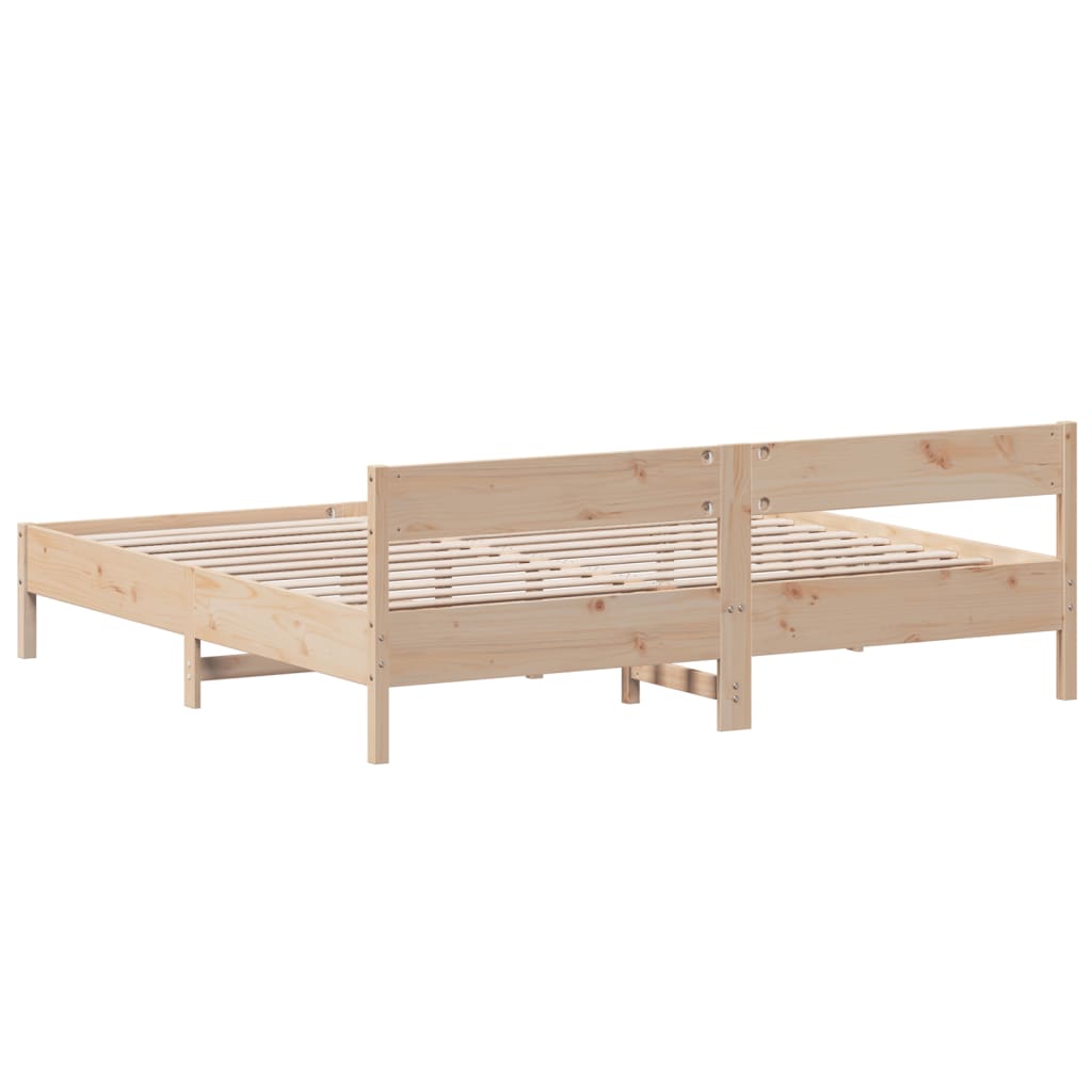 vidaXL Bedframe zonder matras massief grenenhout 200x200 cm