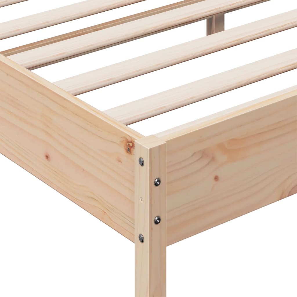 vidaXL Bedframe zonder matras massief grenenhout 200x200 cm