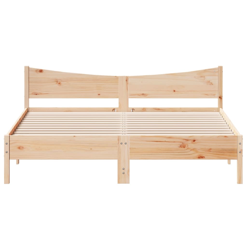 vidaXL Bedframe zonder matras massief grenenhout 200x200 cm