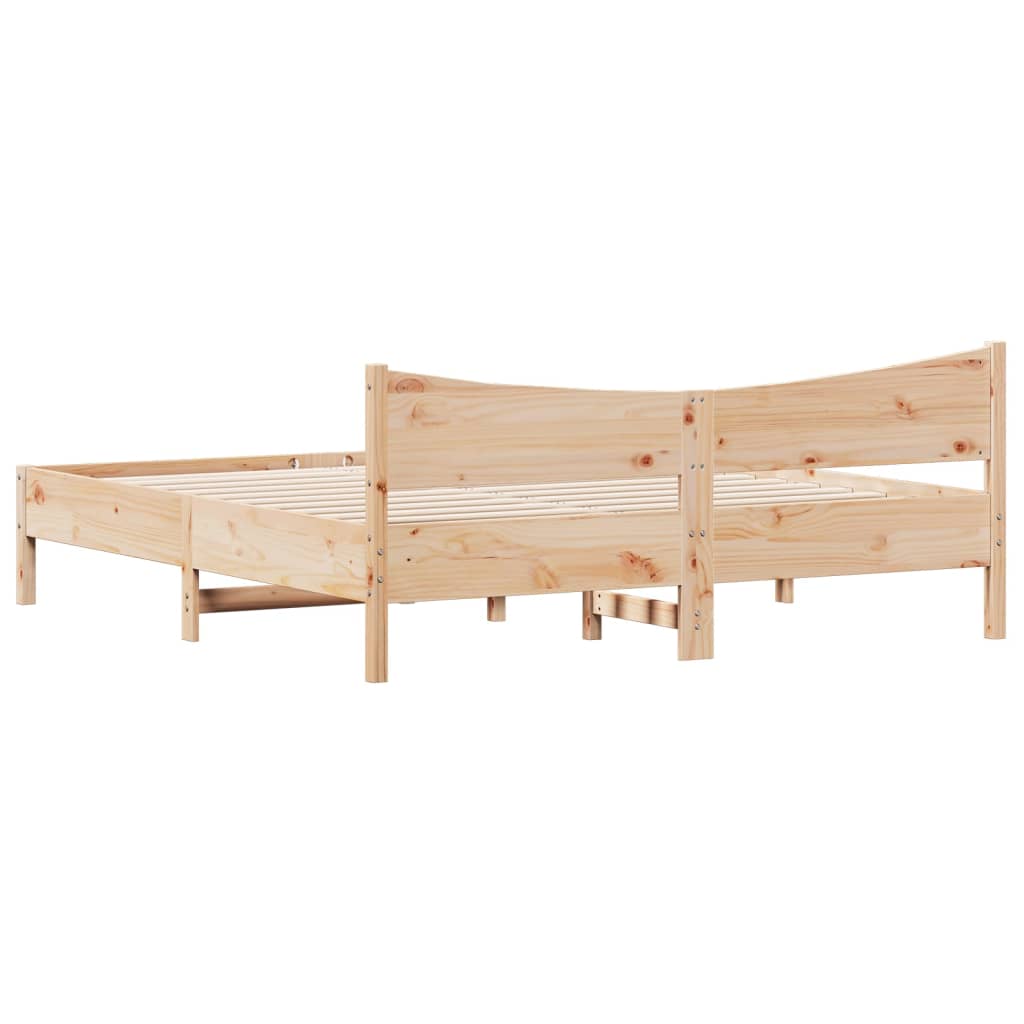 vidaXL Bedframe zonder matras massief grenenhout 200x200 cm