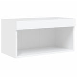 vidaXL 6-delige Tv-wandmeubelset met LED-verlichting bewerkt hout wit