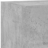 vidaXL 5-delige Tv-wandmeubelset met LED bewerkt hout betongrijs