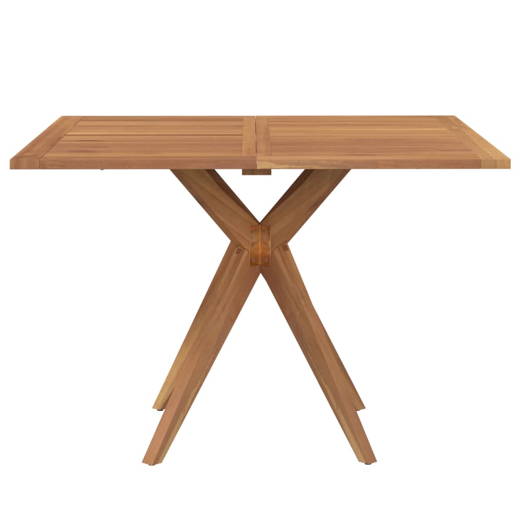vidaXL Garden Table Square 110x110x75 cm Solid Acacia Wood