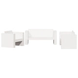 vidaXL 2-delige Loungeset massief grenenhout wit