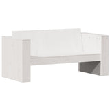 vidaXL 2-delige Loungeset massief grenenhout wit