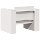 vidaXL 2-delige Loungeset massief grenenhout wit