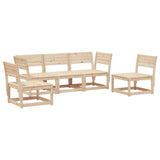 vidaXL 5-delige Loungeset massief grenenhout