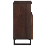 vidaXL Dressoir 60x34x75 cm massief mangohout bruin