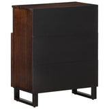 vidaXL Dressoir 60x34x75 cm massief mangohout bruin