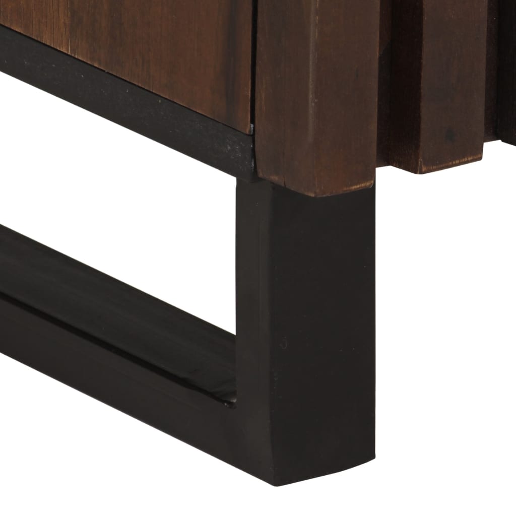 vidaXL Dressoir 60x34x75 cm massief mangohout bruin