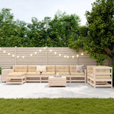 vidaXL Ensemble de salon 10 personnes massief vert