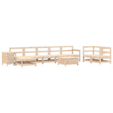 vidaXL 10-delige Loungeset massief grenenhout
