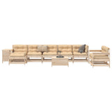 vidaXL 10-delige Loungeset massief grenenhout
