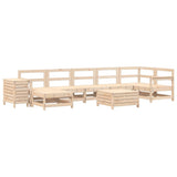 vidaXL Salon de jardin 9 pcs Bois de pin massif