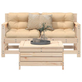 vidaXL 3-delige Loungeset massief grenenhout