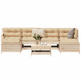 vidaXL Ensemble de salon 7 personnes massief grenenhout