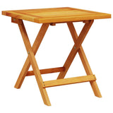vidaXL Tuinstoelen 2 st inklapbaar met tafel massief hout zwart