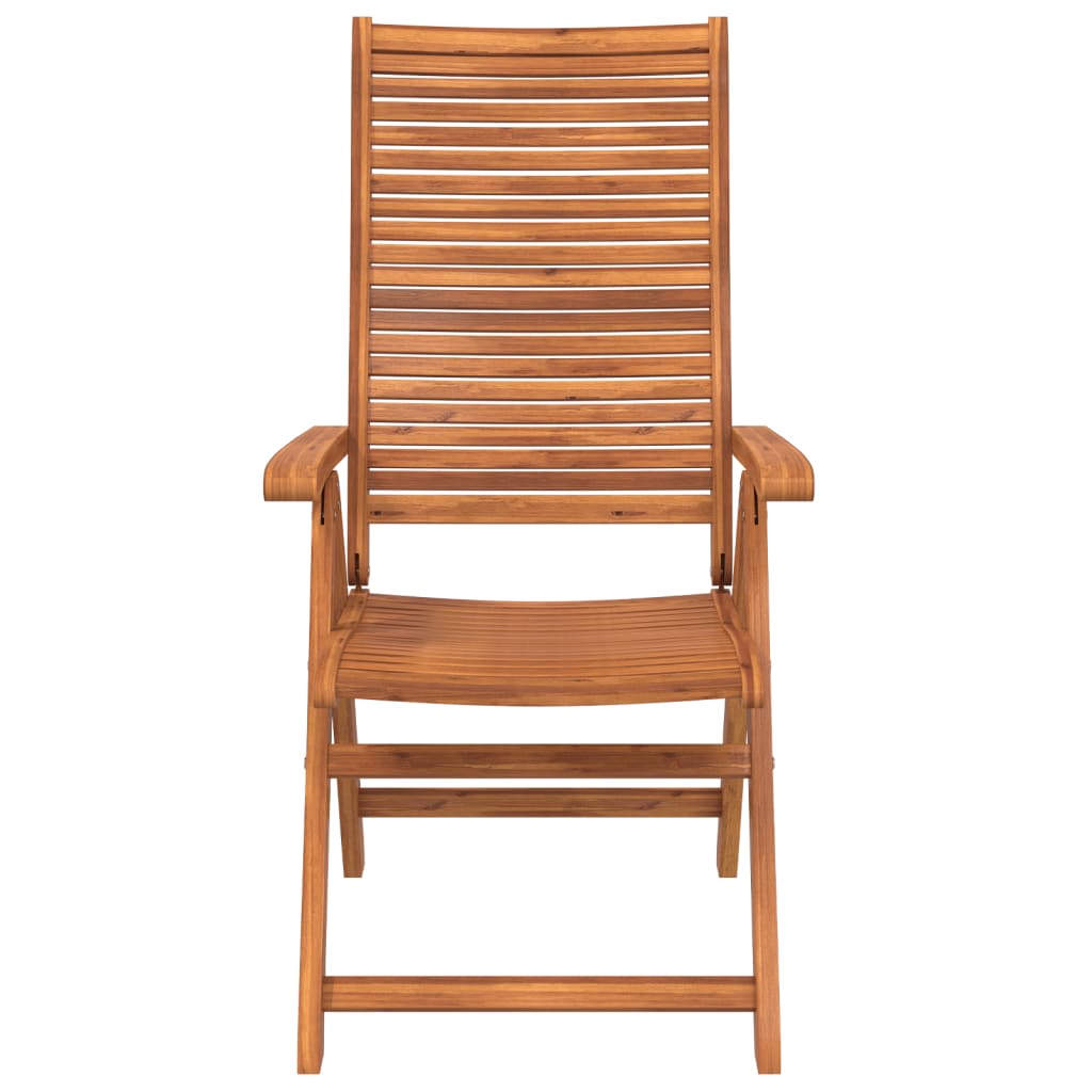 vidaXL Tuinstoelen 4 st verstelbaar 56x72x107 cm massief acaciahout