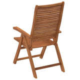 vidaXL Tuinstoelen 4 st verstelbaar 56x72x107 cm massief acaciahout