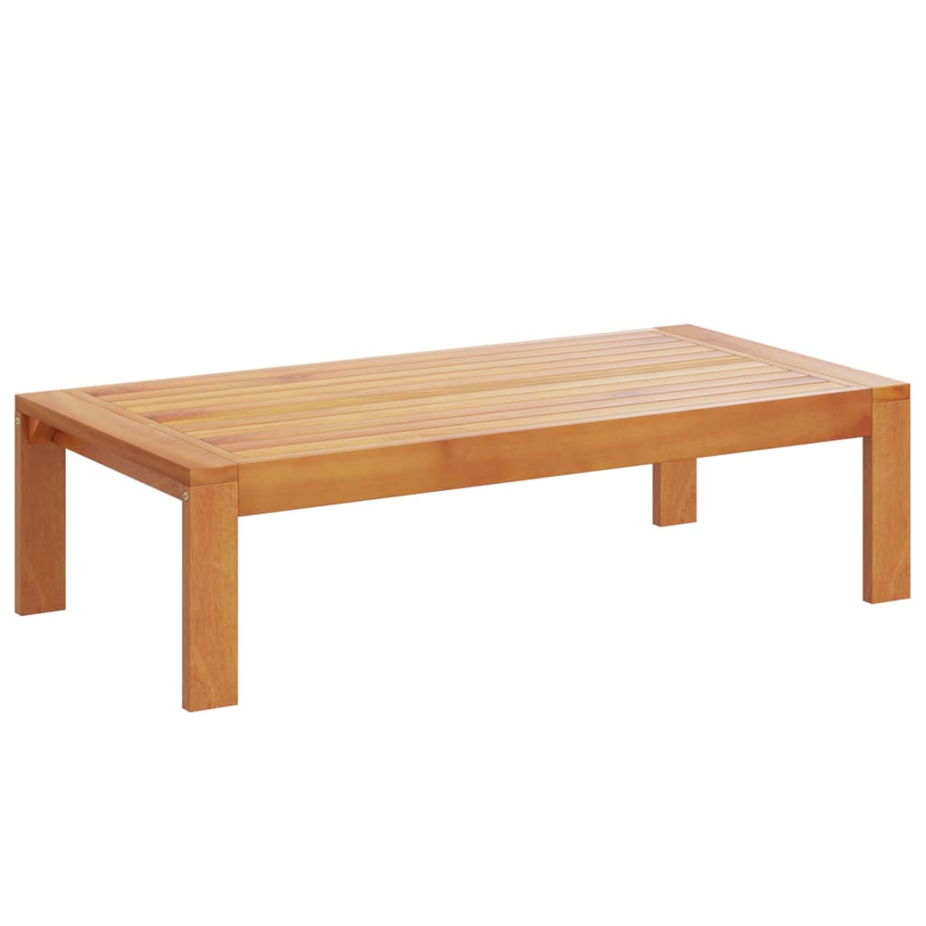 vidaXL 4-delige Loungeset met kussens massief acaciahout