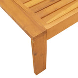 vidaXL 4-delige Loungeset met kussens massief acaciahout