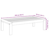 vidaXL 4-delige Loungeset met kussens massief acaciahout