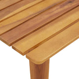 vidaXL Tuinstoelen met Tafel 3 pcs Zwart Massief Acacia Hout