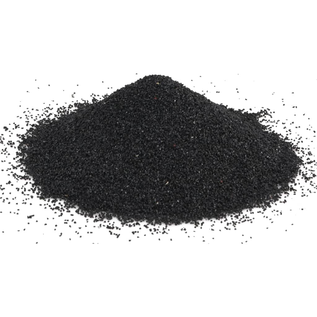 vidaXL Aquarium Sand 10 kg 0.2-2 mm Black