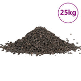 vidaXL Basalt Gravel 25 kg 5-8 mm Black