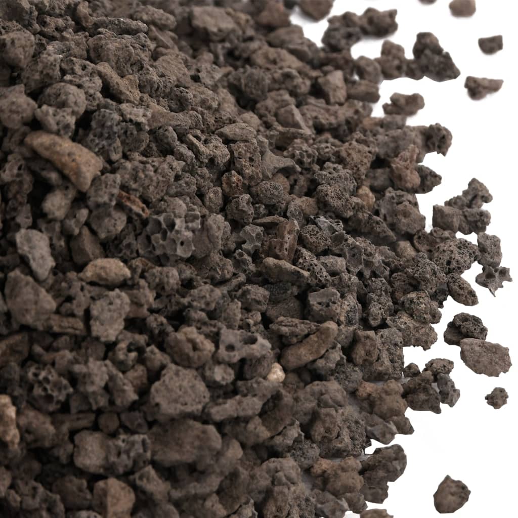 vidaXL Basalt Gravel 25 kg 5-8 mm Black