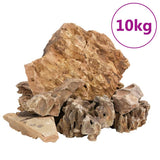 vidaXL Dragon Stones 10 kg 5-30 cm brown