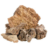 vidaXL Dragon Stones 10 kg 5-30 cm brown