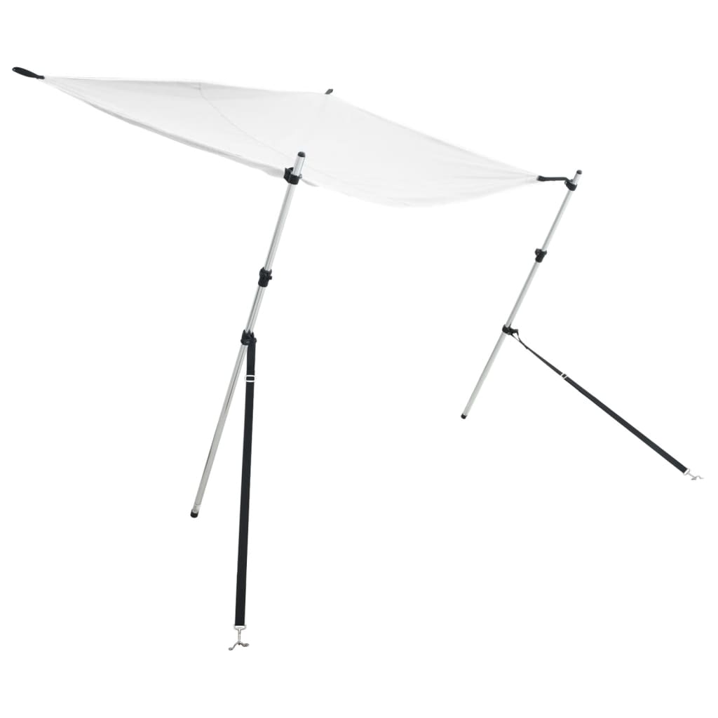 vidaXL Schaduwdoekset T-top 170x170x(113-182,5) cm wit