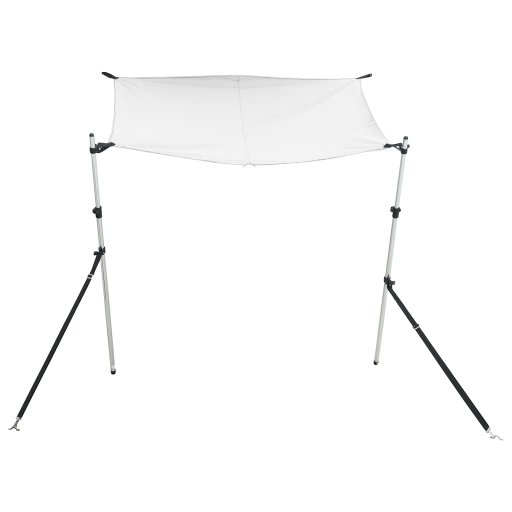 vidaXL Schaduwdoekset T-top 170x170x(113-182,5) cm wit