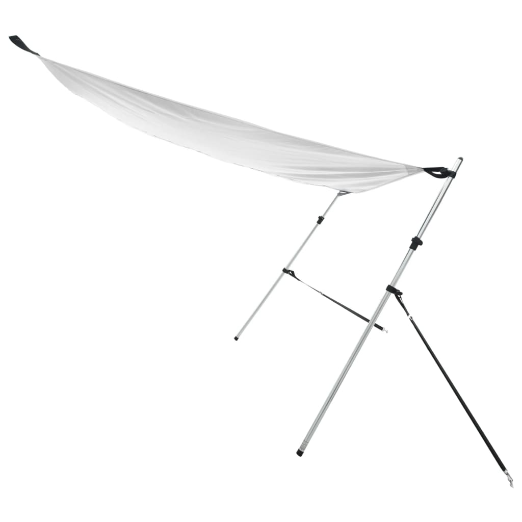 vidaXL Schaduwdoekset T-top 170x170x(113-182,5) cm wit